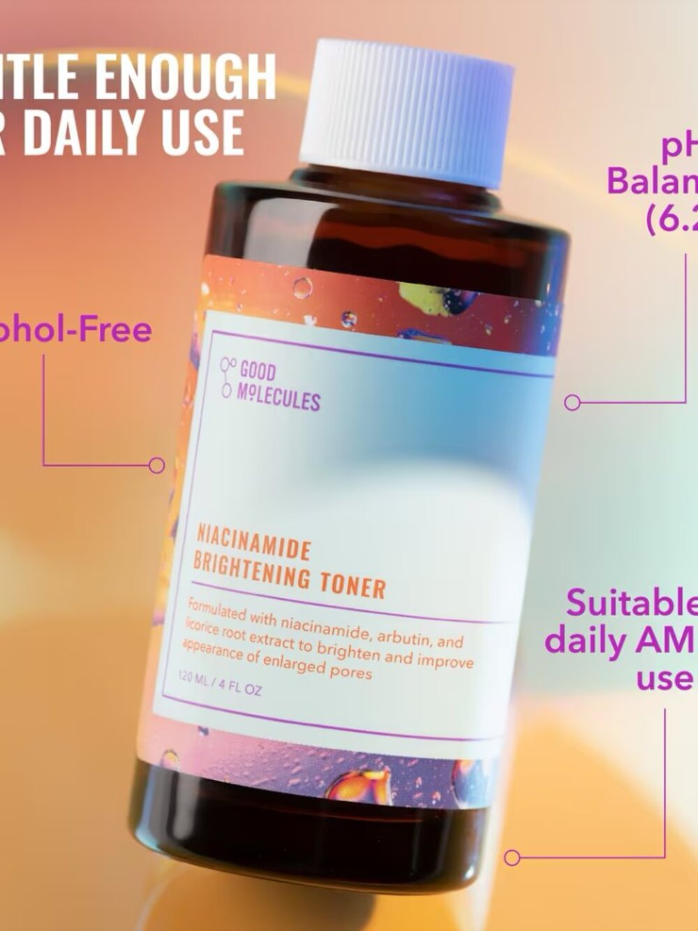 ⭐PICK 3/$15 Good Molecules Niacinamide Brightening Toner 4oz